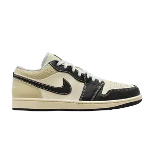 Кроссовки Air Jordan Air Jordan 1 Low SE 'Coconut Milk Black', кремовый