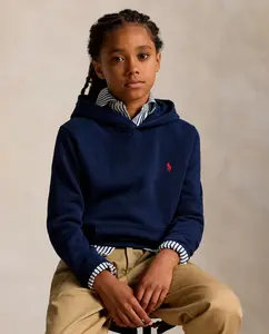 Унисекс худи из флиса Polo Ralph Lauren, темно-синий