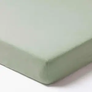 Простыня на резинке из джерси 120 х 60 см - Оливковый Jukki