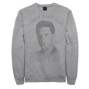 Мужской свитшот «Твин Пикс: Агент Купер» Only Time For Coffee Licensed Character