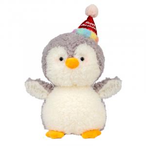 Плюшевая игрушка Party Penguin с шарфом и капюшоном, высота 26см/36см/46см WELTSTON