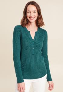 Джемпер Breal MIT LANGEN ÄRMELN, Vert Foncé/Dark Green