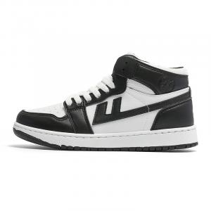 Кроссовки для скейтборда унисекс с высоким берцем белый/черный Warrior 1927