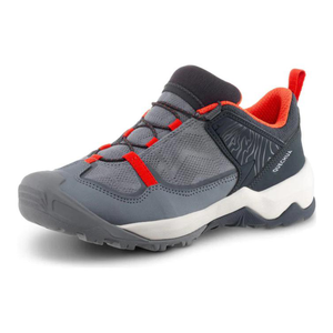 Нескользящие низкие детские кроссовки для отдыха на природе DECATHLON, черный/красный