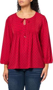 Женская блузка в крестьянском стиле с цветочным принтом от Tommy Hilfiger, Chili Pepper/Sky Captain