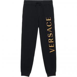 Спортивные штаны с логотипом VERSACE, черные