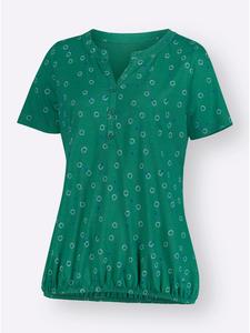 Рубашка с принтом в зелено-белых тонах WITT WEIDEN