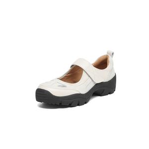 YIKEFEI Платформенные туфли Мэри Джейн для женщин экрю, цвет Ecru