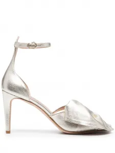 Босоножки с бантом Red(V), золотой