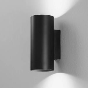 Настенный светильник Luce Ambiente e Design Duduk rund, алюминий - 2 пламени - черный - диаметр: 8 см