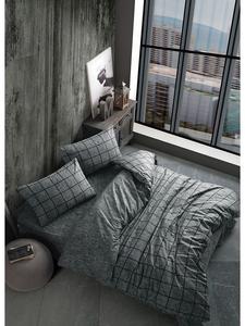 Комплект постельного белья Renforcé ''Kare'' серого цвета Colourful Cotton, 200x200 см