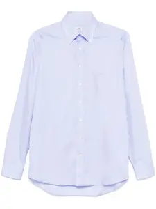 ETRO рубашка с вышитым логотипом, синий