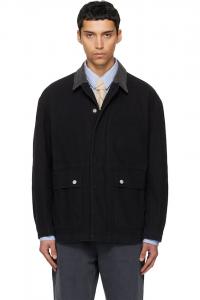 Tonywack Черная куртка для сарая, выстиранная в стиле «черная одежда»