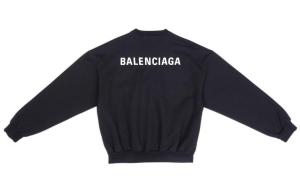 Толстовка унисекс черная Balenciaga, черный