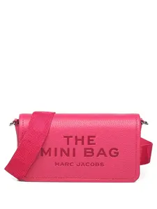 Мини-сумка с тиснёным логотипом Marc Jacobs, розовый