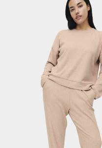 Пижамный топ Marks & Spencer CREW NECK LONG SLEEVE, Neutral/Mottled Beige