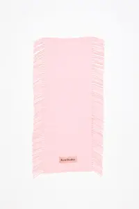 Шерстяной шарф с бахромой Acne Studios, Pink