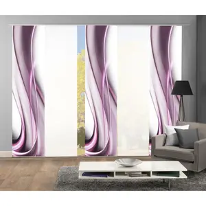 ИДЕИ ДЛЯ ДОМАШНЕЙ ЖИЗНИ Раздвижные шторы «ОНДАР», (5 шт.), ВxШ: 245x60, включая монтажные принадлежности Home Wohnideen, цвет beere