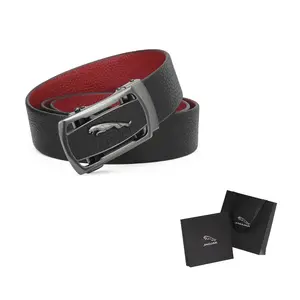 JAGUAR Кожаный ремень мужской, Black