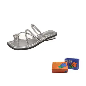 WOXXXN Серебряные женские тапочки-шлепанцы с защитой от запаха, цвет Silver