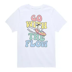Футболка с принтом «Иди по течению» для мальчиков 8-20 лет Licensed Character, белый