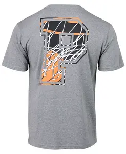 Мужская баскетбольная футболка с принтом короткий рукав Puma, серый