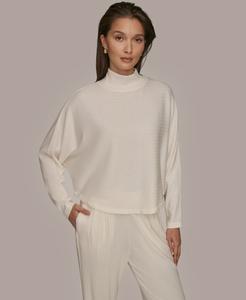 Женский укороченный топ с высоким воротником Donna Karan Weekend, Cream