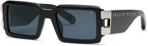 Philipp Plein SPP129M 0700 Nero Lucido 54/22/145 Мужские солнцезащитные очки, BLACK