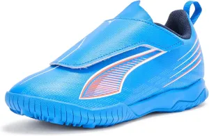 Кроссовки Puma для детей и взрослых унисекс Ultra Play с застежкой-липучкой для тренировок на искусственном газоне, синий/белый/красный