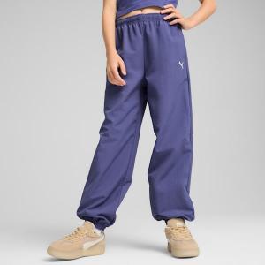 Свободные брюки для больших детей Puma Wardrobe Essentials, синий