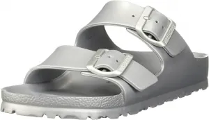 Женские сандалии Birkenstock Arizona EVA, металлик серебристый