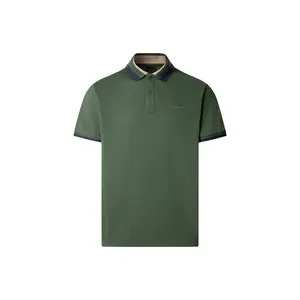 Поло с коротким рукавом Hackett Club Collar, зеленый