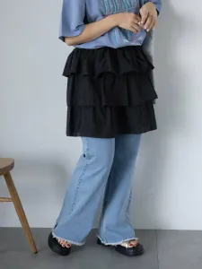 мини-юбка с оборками