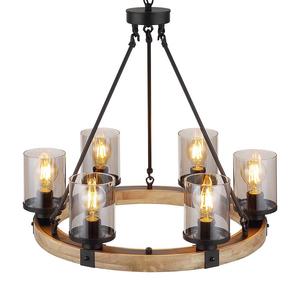 Подвесной светильник Globo Lighting Lila Typ B, цветное стекло/железо - 6 ламп