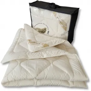 Всесезонное одеяло из органической мериносовой шерсти, для уюта, сертифицировано как органическое (kbA и kbT), 155x220 см Meivita