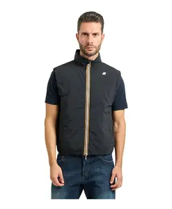 Теплый жилет Valen из однотонной ткани K-Way, черный