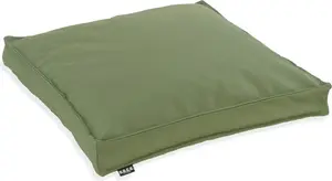 Подушка для сиденья HOCK Classic Uni Outdoor - 50x50x5 см. Подушка для стула для улицы - водонепроницаемая, лаймово-зеленого цвета.