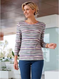 WITT WEIDEN Футболка с длинными рукавами, с принтом в голубовато-сиреневых тонах