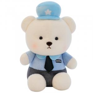 Плюшевые мишки Police Bear Dolls, длина 23см/35см/48см/58см Fox fairy, синий