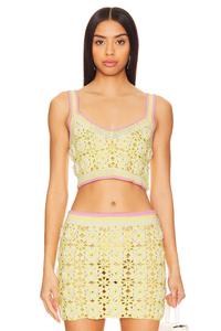 Топ крючком «луг» Lovers And Friends, желтый