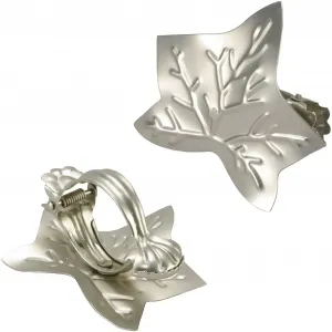 Декоративные зажимы Liedeco «Листик» (2 шт. в упаковке) для штор, цвет silberfarben