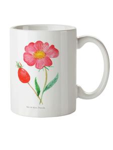 Детская кружка с цветочным рисунком, закругленные края, без надписей, белого цвета. Mr. & Mrs. Panda