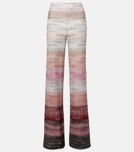 Высокие брюки-клеш из ламе Missoni, Pink Tones