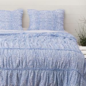 Комплект одеял Greenland Home Helena с рюшами Greenland Home Fashions, синий