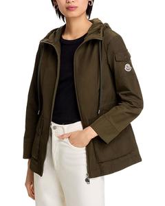 Леандро Парка с капюшоном Moncler, зеленый