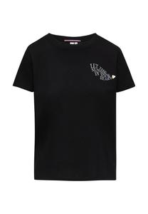 Футболка с принтом QS, черный