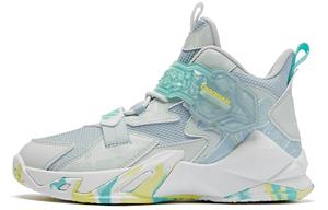 Детские баскетбольные кроссовки GS Mid-top серые Qiaodan, светло-серый