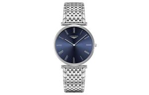 Женские часы с кварцевым механизмом 37 мм синий циферблат LONGINES