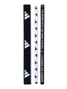 Adidas Performance Атлетическая повязка на голову 'Multiple Width Training Headbands 3 Per' в черном и белом цветах