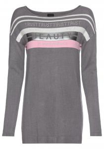 Тонкий вязаный свитер LAURA SCOTT Sweater, серый